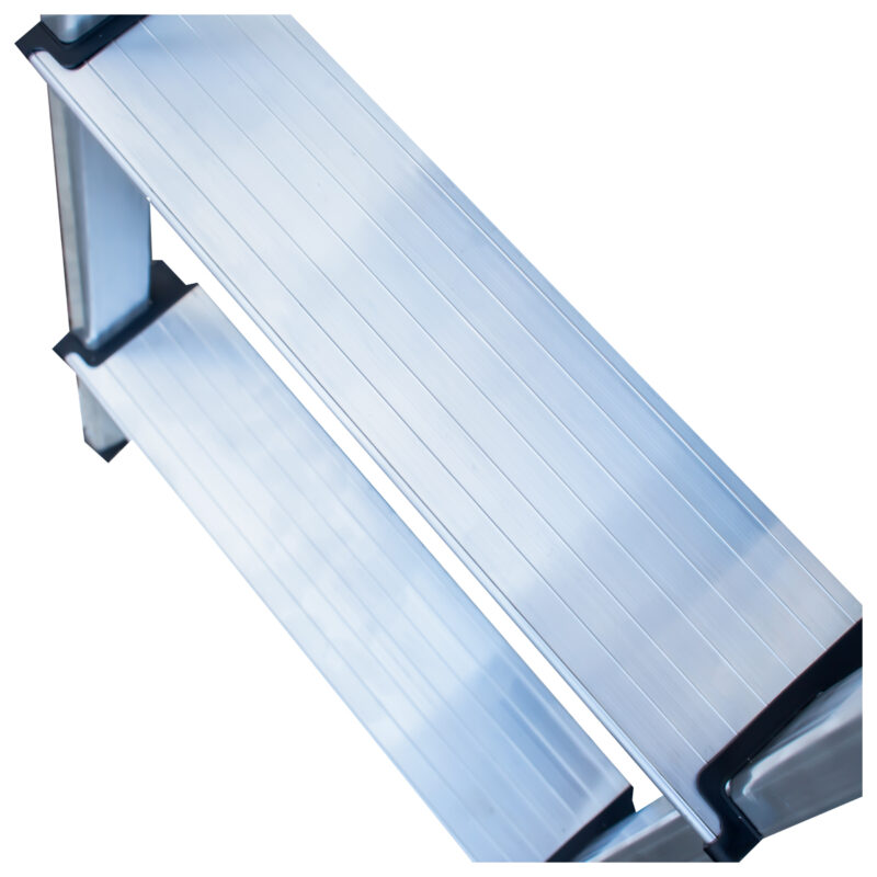 Escalera domestica de aluminio - escalones