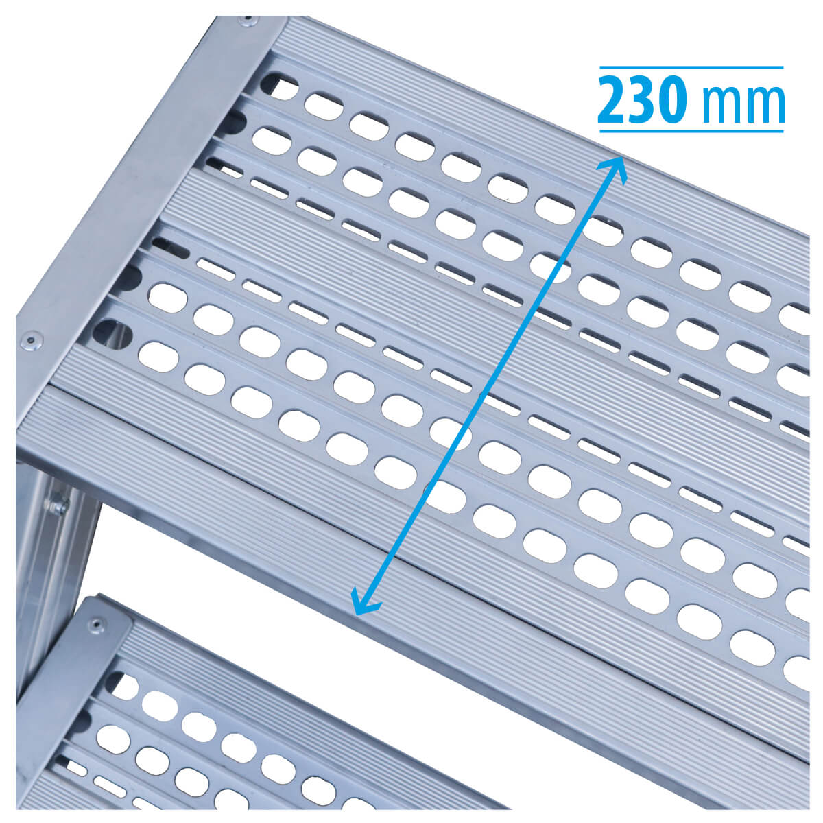 Escalón Kramex de aluminio, antideslizante, del taburete plegable K-FOLD
