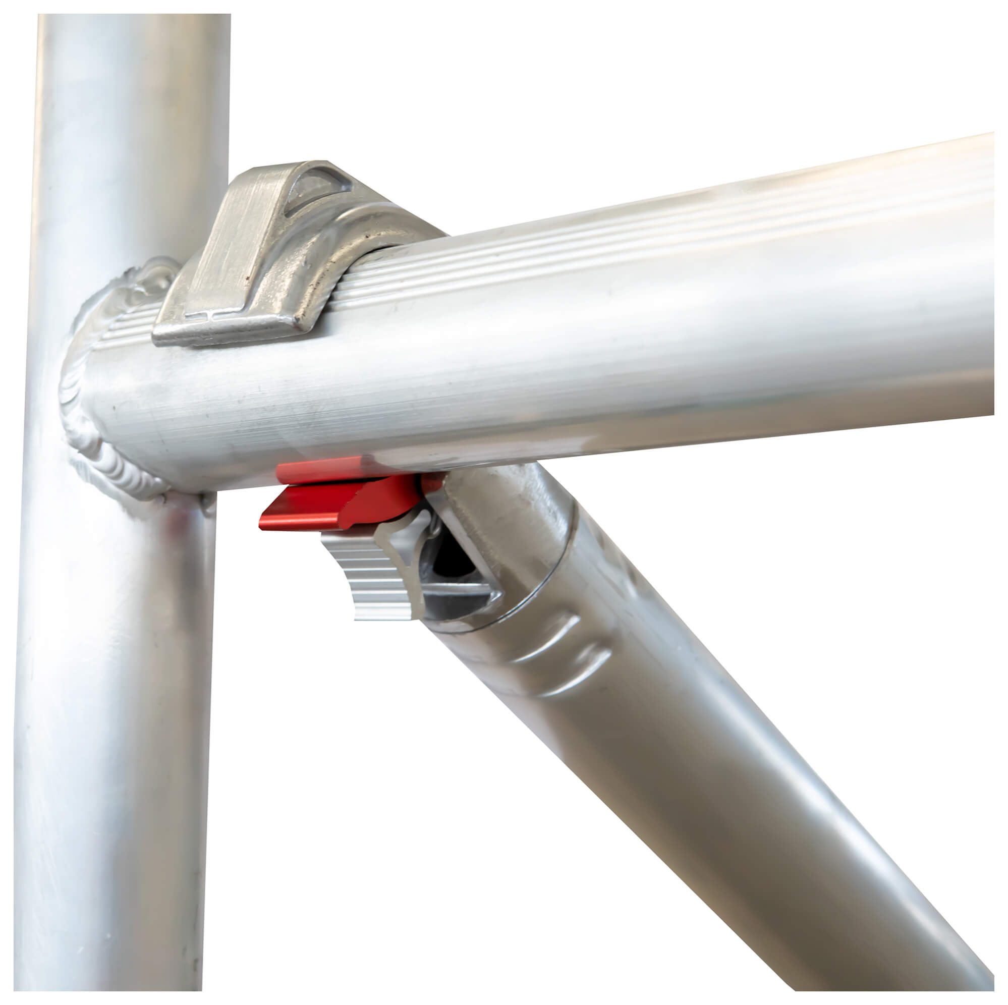 Detalle de los enganches de seguridad en aluminio fundido del modelo K·TOWER S